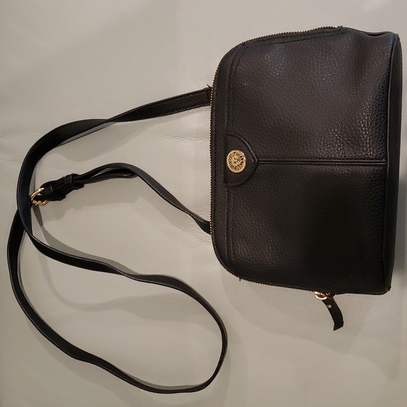 Anne Klein Small Crossbody Shoulder bag. Faux Pebble leather wallet slots - Picture 7 of 12